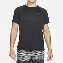 Nike Essential [NESSA586─001] 男 T恤 短袖 防曬衣 抗UV 排汗 乾爽 舒適 黑 S 黑