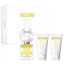 Moschino 熊芯未泯2女性淡香精禮盒(淡香精50ml+身體乳50ml+浴沐膠50ml)
