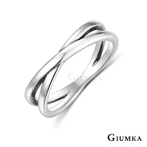 GIUMKA情侶戒指S925純銀戒指幸福圍繞交叉純銀戒 男女情人對戒 單個價格 MRS07114 情人節禮物推薦 9 寬版美國圍9號