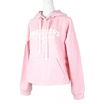 Skechers Hoodies [L420W019─008Z] 女 長袖 上衣 刷毛 保暖 束口 連帽 粉紅 2XL 粉紅/白