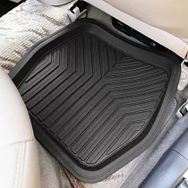 PackyPoda 3D凹型黑色汽車踏墊─後座(5600R) 台灣製造