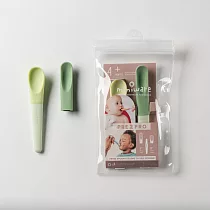 miniware 蹺蹺板兩用湯匙組 光和草綠