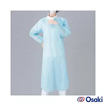 【日本Osaki】長袖拋棄式PE圍裙(束袖型)─一般10入(2盒)(樂齡/居家照護/長照)