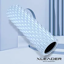 【Leader X】環保EVA水滴型專業舒展按摩肌肉放鬆滾筒 滾輪 瑜珈柱(兩色任選) 藍色
