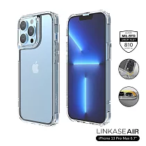 ABSOLUTE LINKASEAIR iPhone 13 Pro Max (6.7吋)專用 軍規防摔抗變色抗菌大猩猩玻璃保護殼─不思議淨透 13 Pro Max 專用