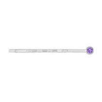 [SW 歐洲百年品牌訂製水晶] Snatch X MINIMENT迷你們 幸運水晶鋼髮夾 ─ 12.坦桑尼亞淺紫(十二月幸運色)
