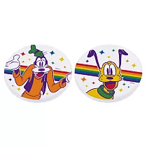 迪士尼Disney 彩虹米奇 珪藻土杯墊(2入/組)_ 彩虹布魯托高飛─圓