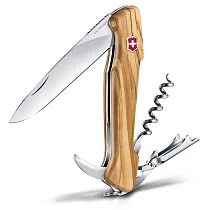 VICTORINOX 瑞士維氏葡萄酒大師安全鎖6用瑞士刀─橄欖木