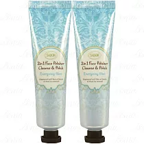 SABON 二合一臉部純淨磨砂膏(條裝)─薄荷(60ml)*2(公司貨)