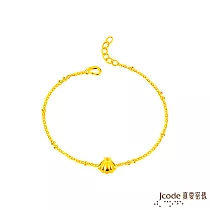 J’code真愛密碼金飾 我的寶貝硬金手鍊