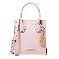 MICHAEL KORS 素色荔枝皮琴譜包/兩用包 櫻花粉