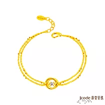 J’code真愛密碼金飾 深情環抱黃金手鍊