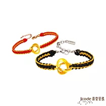 J’code真愛密碼金飾 纏綿三世硬金編織成對手鍊
