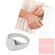 CINCO 葡萄牙精品 Giovanna ring 925純銀尾戒 圓形素面尾戒