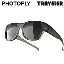 台灣製PHOTOPLY色偏少TRAVELER抗紅外線套式太陽眼鏡TR2─99I9(大眼框適近視老花眼鏡)