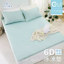 【DUYAN 竹漾】Cool─Fi 瞬間涼感6D冰涼墊 / 單人 / 綠松花