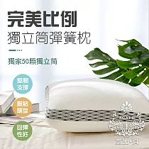【AGAPE 亞加.貝】高彈柔力鋼獨立筒枕 (獨立筒彈簧彈力透氣給您一夜好眠)