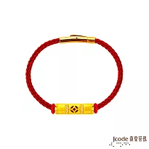 J’code真愛密碼金飾 包管賺錢黃金/鋼編織手鍊