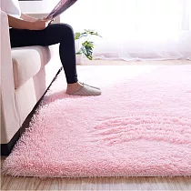 【巴芙洛】北歐色彩超細雪柔絲素色地墊140*200cm 粉色
