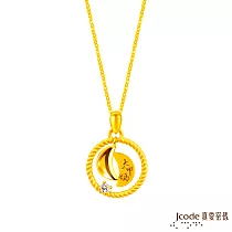 J’code真愛密碼金飾 大甲媽 大甲媽聖杯硬金墜子 送白鋼項鍊