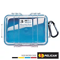 PELICAN 派力肯 1020 Micro Case 微型防水氣密箱─透明(藍)