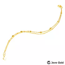 JoveGold漾金飾 小秘密黃金手鍊─雙鍊款