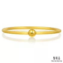 【點睛品】時尚噴砂黃金手環/手鐲_計價黃金