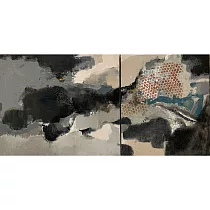 【玲廊滿藝】林惠玲─山海間ⅩⅡ 45.5x91 cm