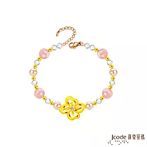 J’code真愛密碼金飾 閃耀花芒硬金/寶石/珍珠手鍊