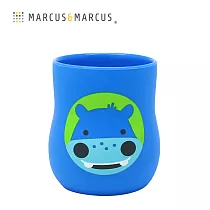 【MARCUS&MARCUS】動物樂園2合1矽膠訓練杯─河馬