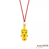 J’code真愛密碼金飾 巧虎金好命奶嘴硬金墜子 送黑皮繩項鍊