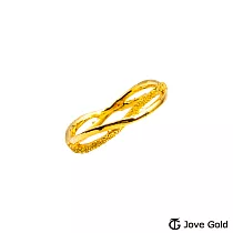 JoveGold漾金飾 幸福相守黃金戒指─固定圍 國際圍#7