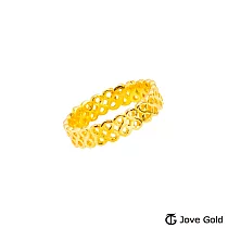JoveGold漾金飾 連連發黃金戒指─固定圍 國際圍#4