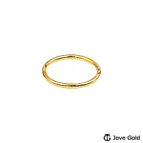 JoveGold漾金飾 品味生活黃金戒指─亮面實心版 國際圍#12