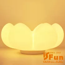 【iSFun】多肉花雲朵*USB觸碰矽膠置物造型夜燈 黃光