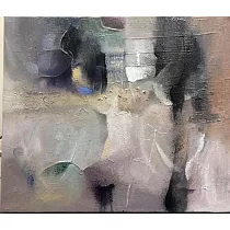 【玲廊滿藝】賴貞吟─C‘est la vie I(浮生若夢系列01)45.5x53.0cm