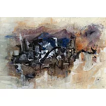 【玲廊滿藝】賴貞吟─C‘est la vie LX(浮生若夢系列60)97.0x145.5cm