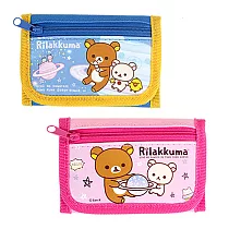 日本拉拉熊宇宙人系列 3段式皮夾 錢包 San─X 懶懶熊 Rilakkuma 粉色