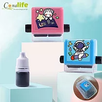 [Conalife] 媽咪嚴選創新滾動式加減法教學印章(贈印油) (1入)─ 藍色加法款