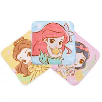 【ONEDER旺達棉品】迪士尼小方巾 Disney公主三入純棉小方巾 PR─DI002