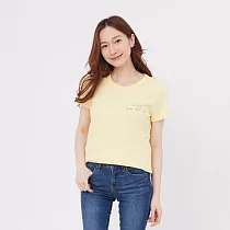 it’s OK to be NOT OK 短袖 蜜桃棉 女T 鵝黃 L 鵝黃