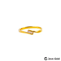 JoveGold漾金飾 遇見妳黃金戒指