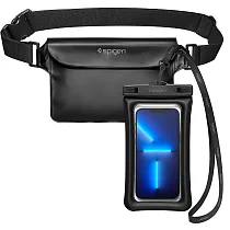 SGP / Spigen AquaShield A621─防水腰袋組(黑： 腰包+手機防水袋) 黑