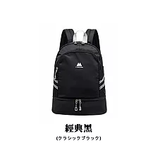 【DR.Story】嚴選專業運動海灘乾濕分離後背包 (收納包 背包 後背包 游泳包) 經典黑