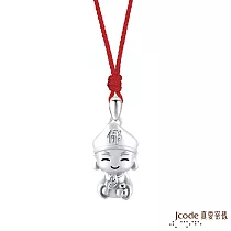 J’code真愛密碼銀飾 小萌佛─濟公純銀墜子 送黑皮繩項鍊