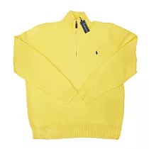 Polo Ralph Lauren 男版高領拉鍊針織長袖 黃 XL