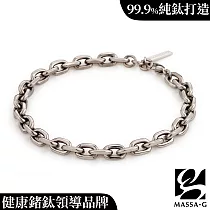 MASSA─G Titanium T01純鈦手鍊(6mm粗) 17─20cm