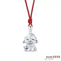 J’code真愛密碼銀飾 小萌佛─彌勒純銀墜子 送紅繩