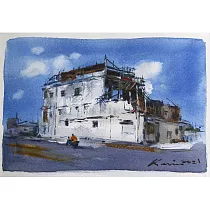 【玲廊滿藝】林國勇─舊白屋16x24cm