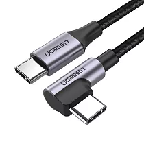 綠聯 60W快充電競線Type─C傳輸線 公對公編織金屬版 (2公尺)